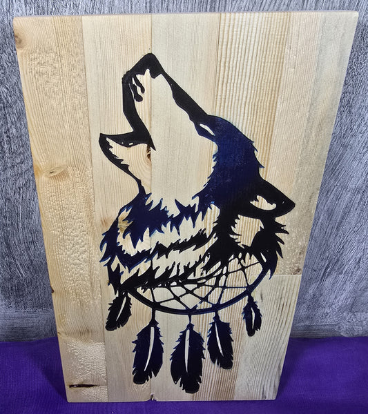 Wolf with Dreamcatcher