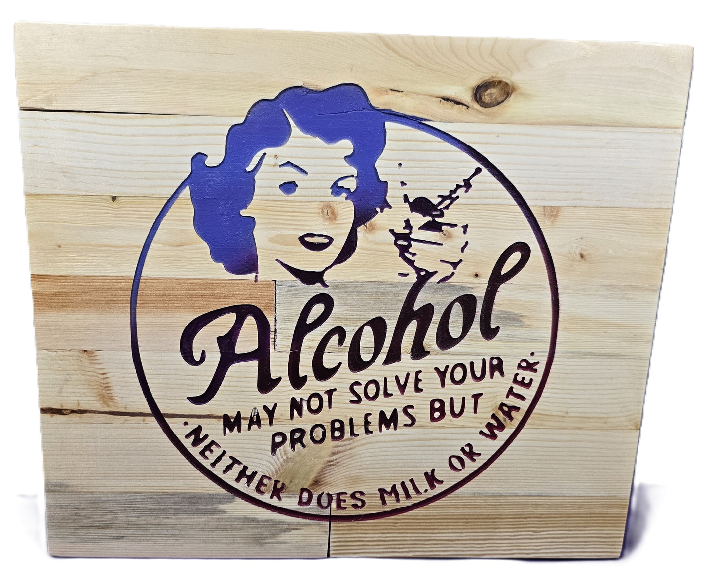 Alcohol may not solve your problems but neither does milk or water.