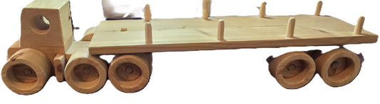Wooden flatbed Semi