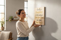 TK Wood Designs wooden sign with text "Having a Daughter Is like having a Broke Best Friend who thinks Your Rich!"