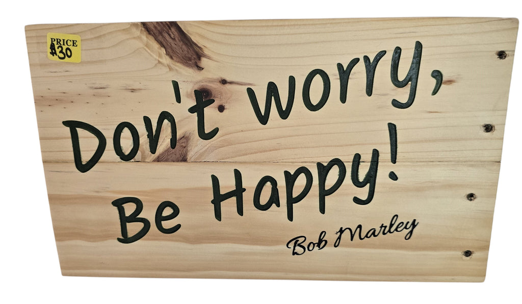 TK Wood Designs natural wood sign with
