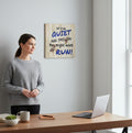 TK Wood Designs rustic reclaimed wood sign with hand-painted lettering: "If I'm QUIET AND SMILING You might want to RUN!"